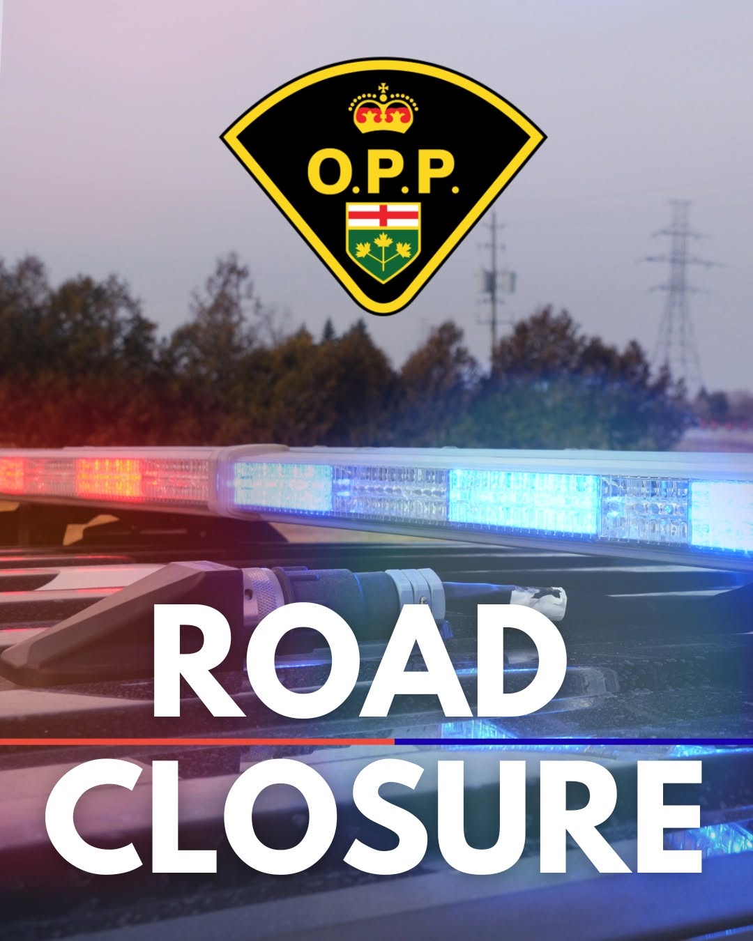 OPP Road Closure notice poster