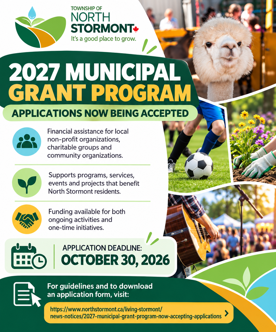 Municipal Grant Program poster