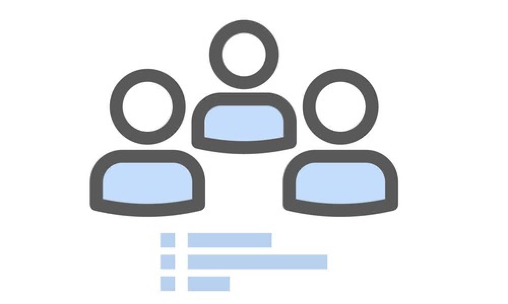 Clip art of three people