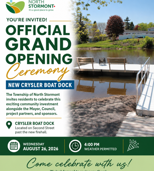 official opening of the Crysler Boat Launch