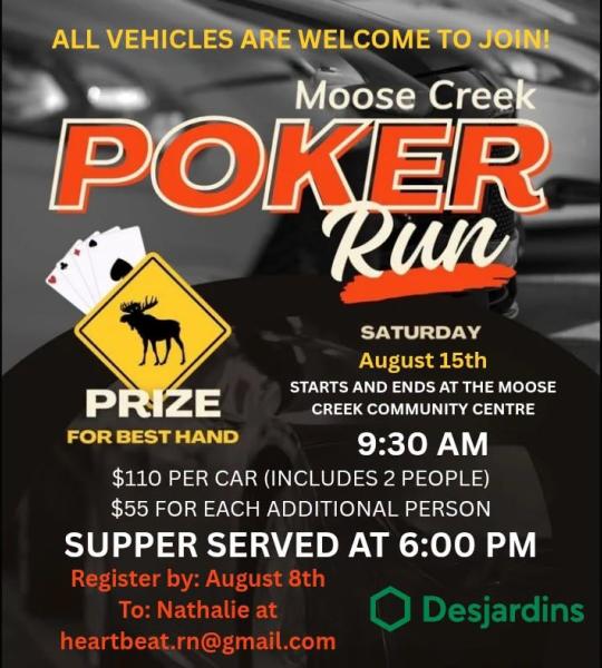 Moose Creek Chamber of Commerce 2026 poker run