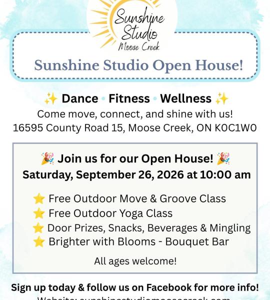 2026 Sunshine Studio Open House poster