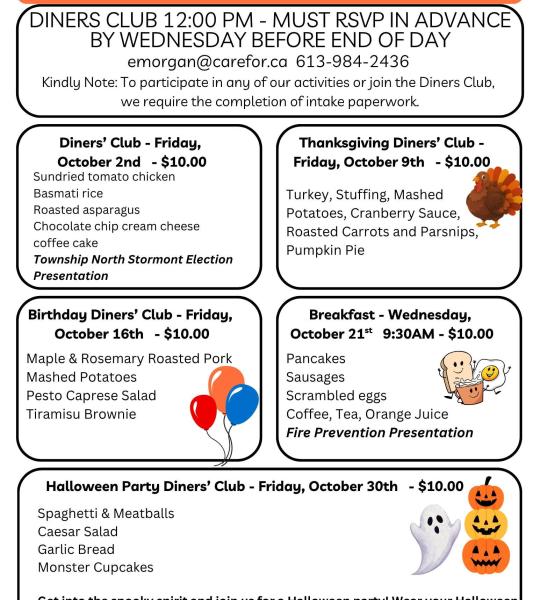 Carefor Halloween luncheon poster
