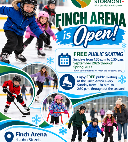 Free public skating at the Finch Arena