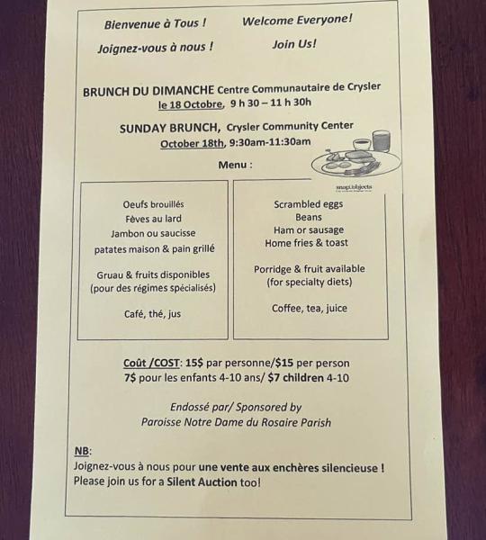 notre dame parish breakfast