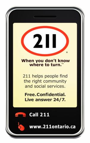 211 promotional graphic