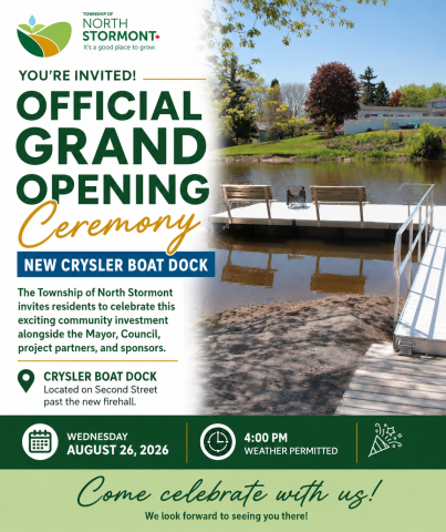 official opening of the Crysler Boat Launch