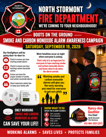 North Stormont Smoke and Carbon Monoxide Alarm Awareness Campaign