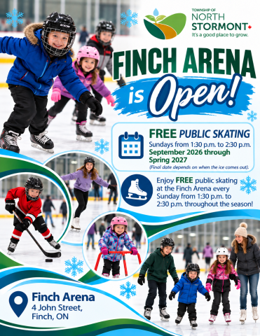 Free public skating at the Finch Arena